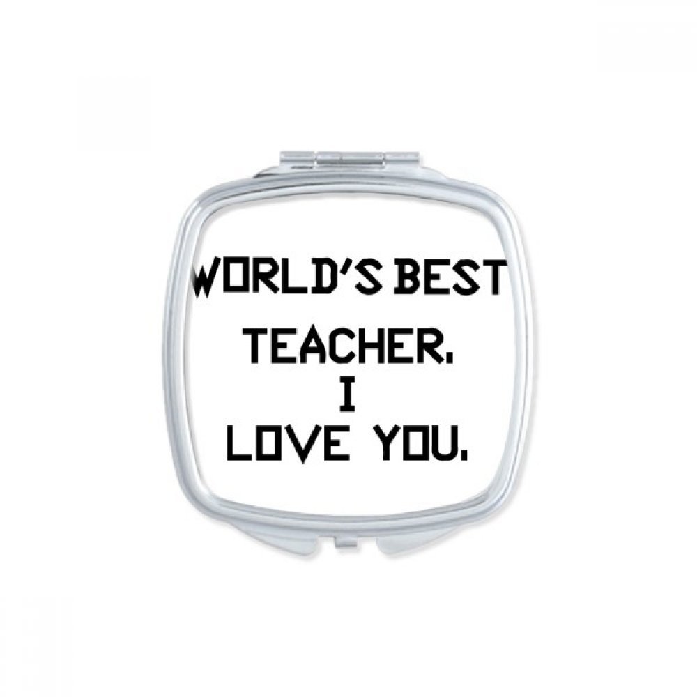 Miroir compact de poche portable mignon pour retouche maquillage étudiant