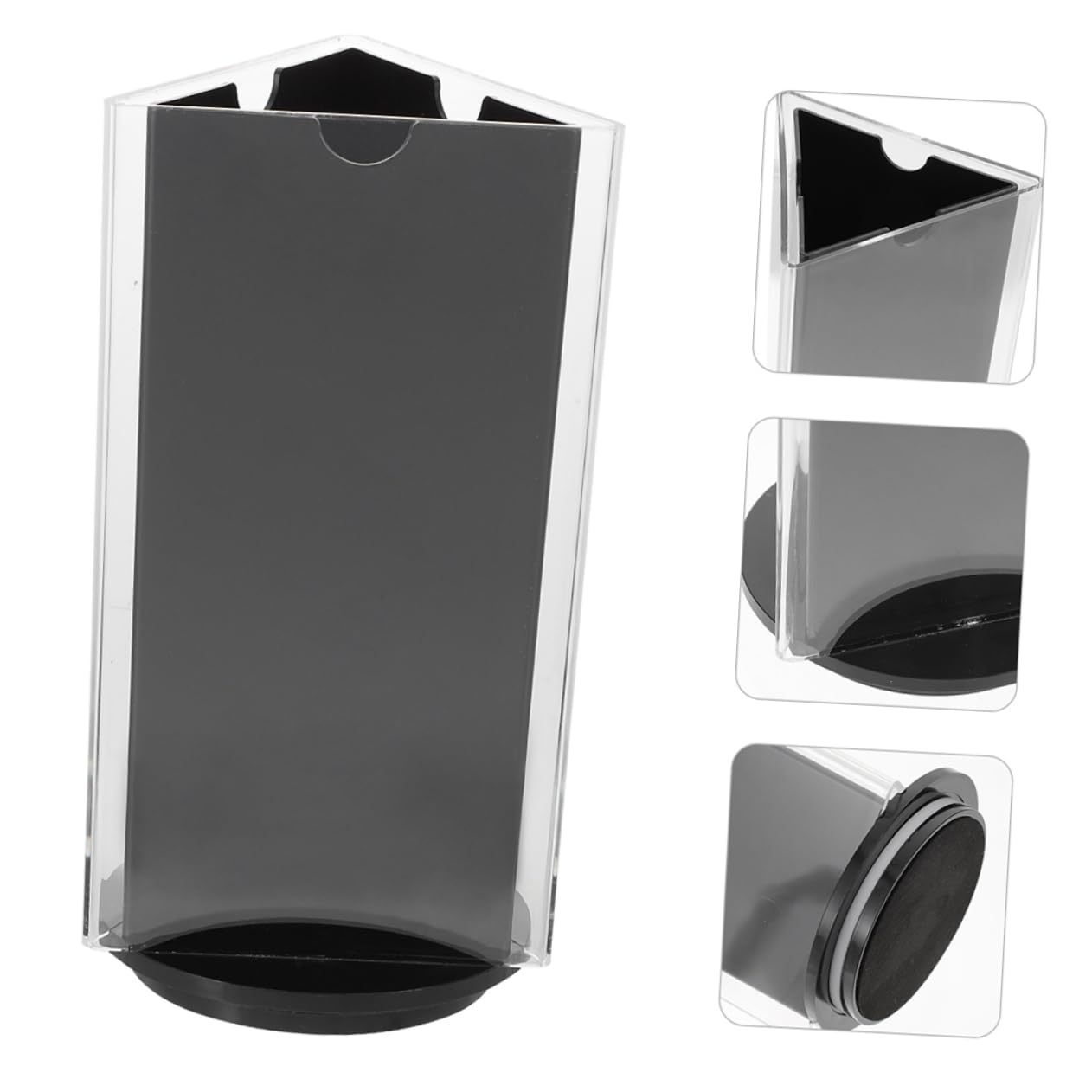 Soporte para Menú de Mesa Triangular de Acrílico 2 Piezas