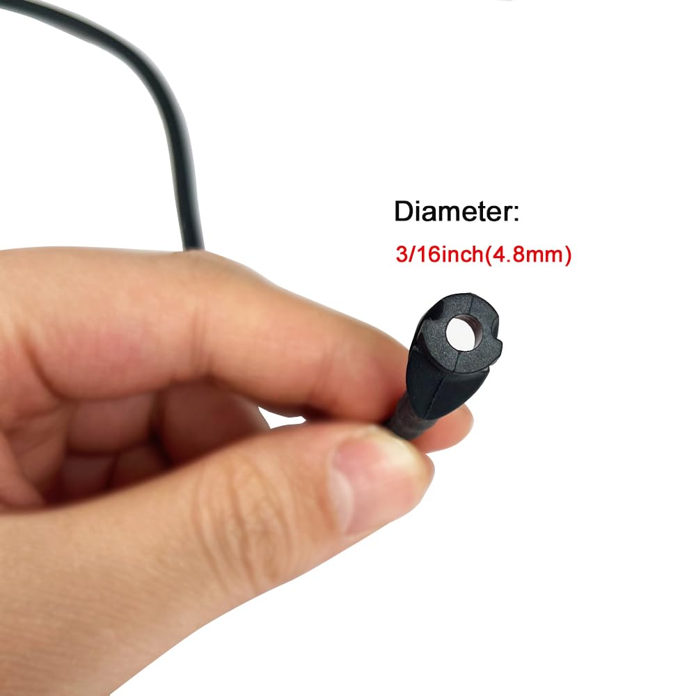 - QI HUO JU - 2Pcs Archery Peep Sight Compound Bow 3/16 Rubber Tube Peep Sight Bow String Tubing with Buckle for Hunting Shooting Targeting Accessories