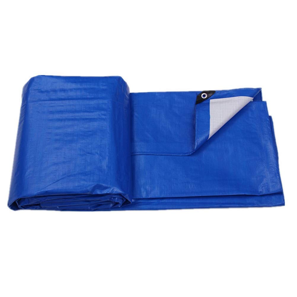 Lona impermeable azul de 5x6m para camping toldo protector solar de exterior OKUOKA