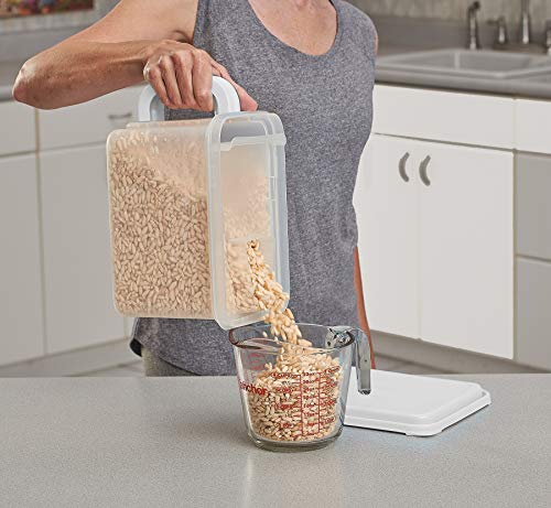 Buddeez Store 'N Pour Storage Dispenser 21 Cup-White/Clear #TOP1
