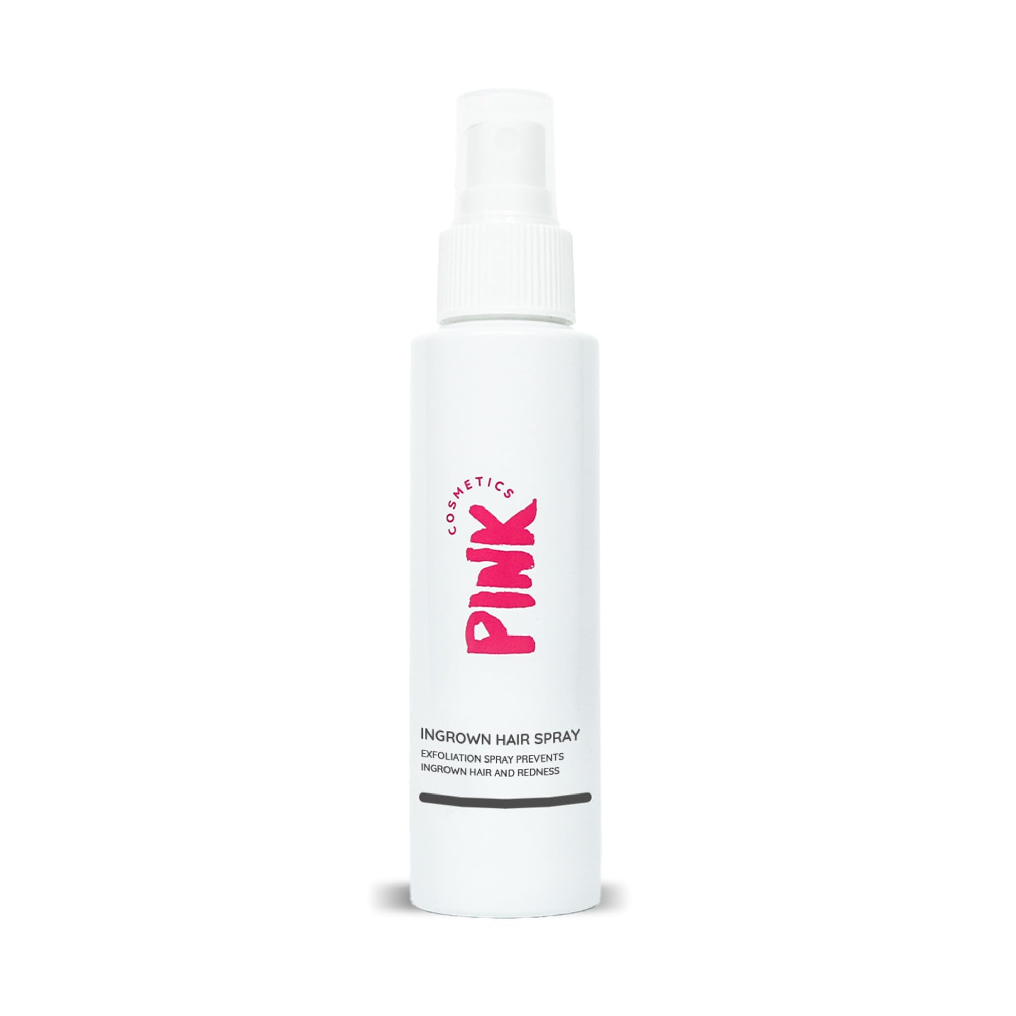 PINK Ingrown Hair Spray Solution (100 ml) - Ideal después de la depilación, el azúcar y el afeitado - Para el vello encarnado y las quemaduras por afeitado