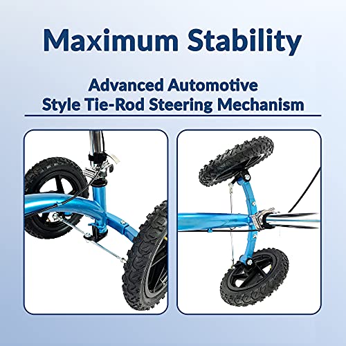 Kneerover Quad All Terrain Knee Walker In Metallic Blue #TOP2