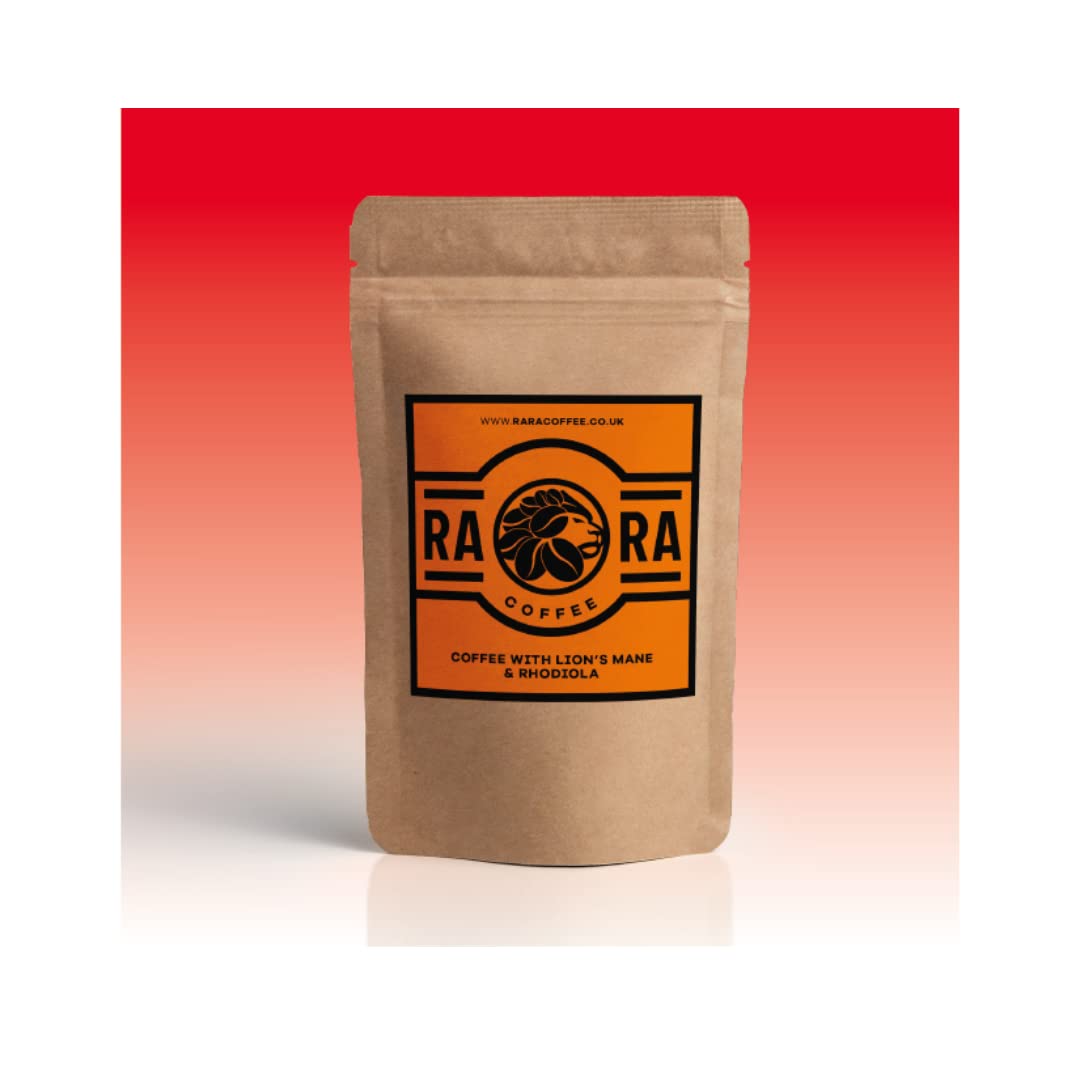 RARA COFFEE Performance Coffee - 50g - Arabica Instant Coffee blend with Lion's Mane & Rhodiola (20 servings)
