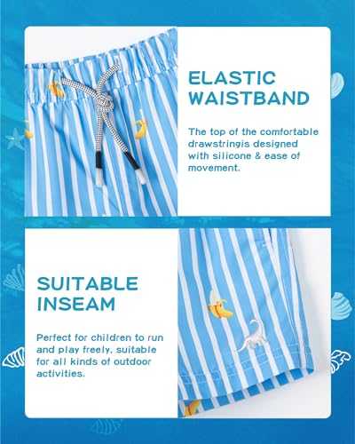 Image of SURF CUZ Boys Swim Trunks Toddler Swim Shorts UPF 50+ Bathing Suit for Boy Swimsuit Quick Dry Mesh Beach Boardshorts Swimwear