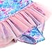 knemmy Girls One Piece Swimsuit Colorful Mermaid Bathing Suits Cute Kids Princess Beach Swimwear 2-10 Years