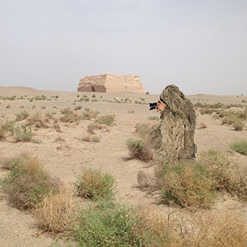 Latinaric Jagd Tarnanzug "Ghillie Suit" vierteilig besteht aus Jacke Hose Kopfbedeckung und Gewehrabdeckung, auch für Allerheiligen Hoax – Bild 6