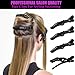 30 Pcs Alligator Hair Clip for Styling Sectioning - Salon Hair Clip for Thick Hair, Plastic Hair Styling Clip with Wide Teeth & Double-Hinged Design (Black)