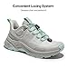 NORTIV 8 Women's Lightweight Hiking Shoes Quick Laces Outdoors Sneakers Grey Green Size 10 M US SNHS239W