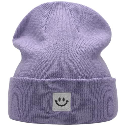 Image of 55cube Unisex Winter Beanie Hats Warm Thick Knit Cuffed Skullcaps