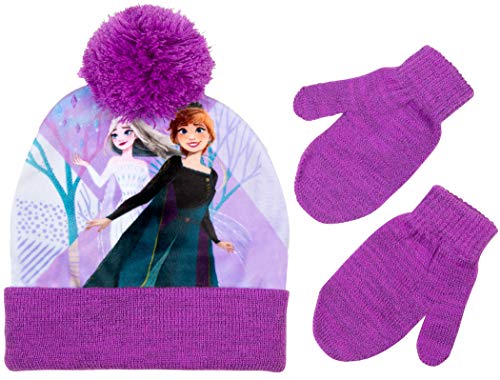 Disney Frozen 2 Toddler Girls Hat and Mitten Winter Set [4014]