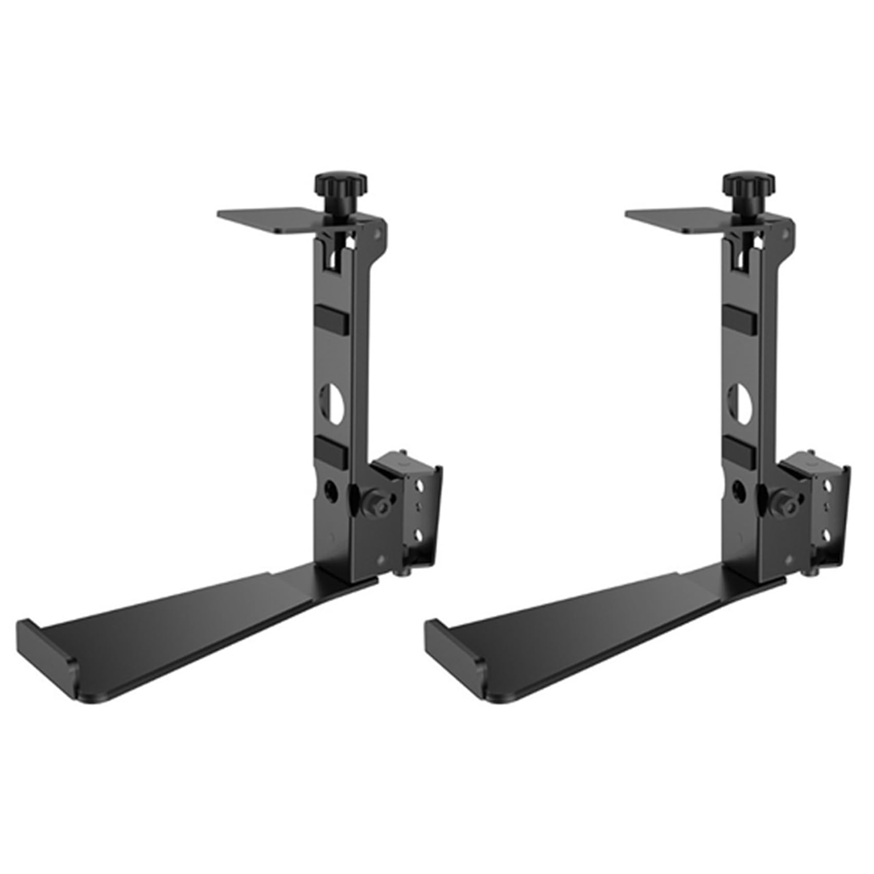 2X Soporte de Montaje En Pared de Metal de Aleación de Aluminio Soporte de Estante Soporte de Montaje para Tableta Estuche de Audio para Play: 5 Altavoces