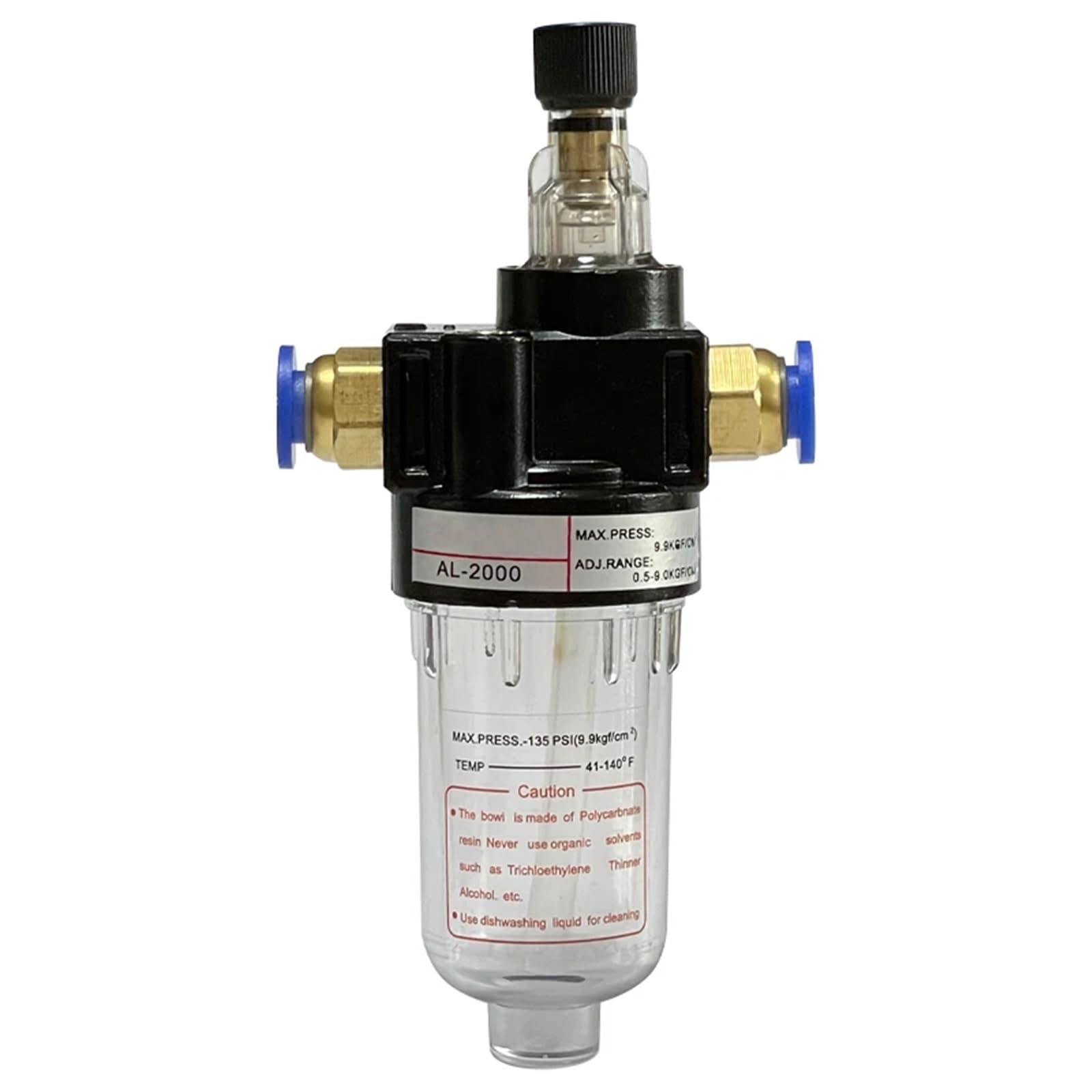 AL2000 regulator olejarki, filtr sprężonego powietrza, sprężarka powietrza, reduktor ciśnienia 1/4" (z złączką 8 mm)