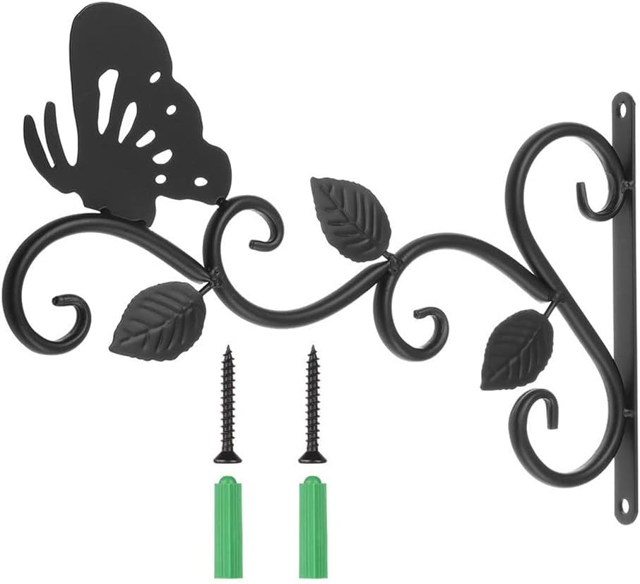 Backyard Outdoor Decorative Hooks Metal Hanging Basket Brackets Plant Hanger