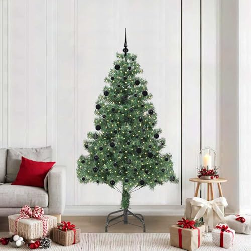 Árbol de Navidad artificial Gecheer de PVC con luces integradas para salón y terraza 2