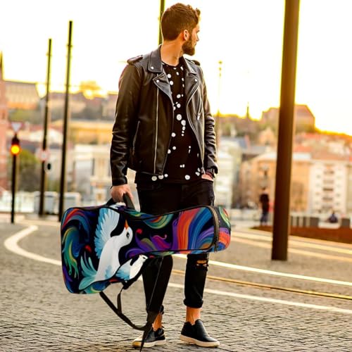JRHEJTFZ Housse pour guitare acoustique de 1,9 cm d’épaisseur – Imperméable – Durable et élégant – Imprimé colombes de la paix – Blanc, Multicolore., 42.9×16.9×4.7 in, Motif imprimé tendance - Les Beatles, Paul McCartney, John Lennon, RIngo Starr, George Harrison JRHEJTFZ Housse pour guitare acoustique de 1,9 cm d'épaisseur - Imperméable - Durable et élégant - Imprimé colombes de la paix - Blanc, Multicolore., 42.9x16.9x4.7 in, Motif imprimé tendance – Image 7