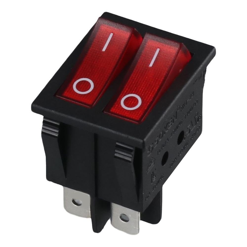 STA-2E-35127 Lighted Rocker Switch 7/8 X 1-1/2 DPST | Exact Fit Replacement for Star 2E-35127 | SHARPTEK.COM Parts | 180-Day Warranty