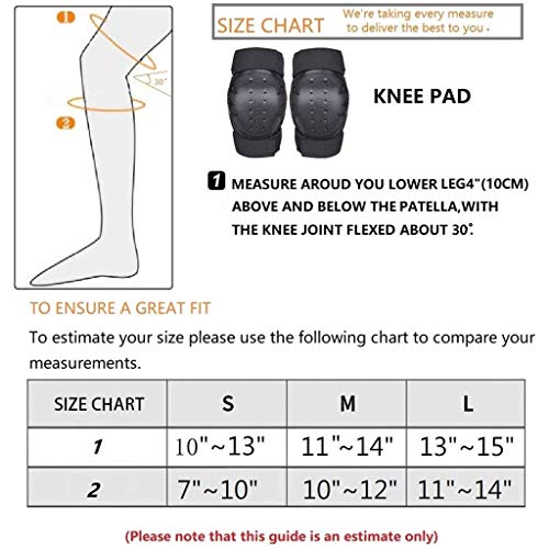 image for icoXXch Adult Wrist Guards, Knee Elbow Pads 6 in 1 Protective Gear Set