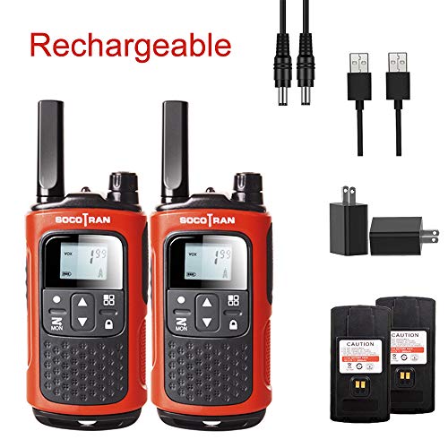 SOCOTRAN Walkie Talkies for Adults Rechargeable Two-Way Radio 22CH VOX LED Flashlight Rechargeable