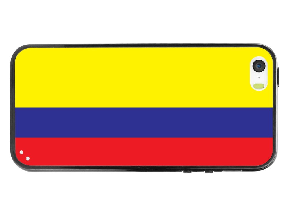 Cellet Proguard Case with Colombia Flag for Apple iPhone 5 - White