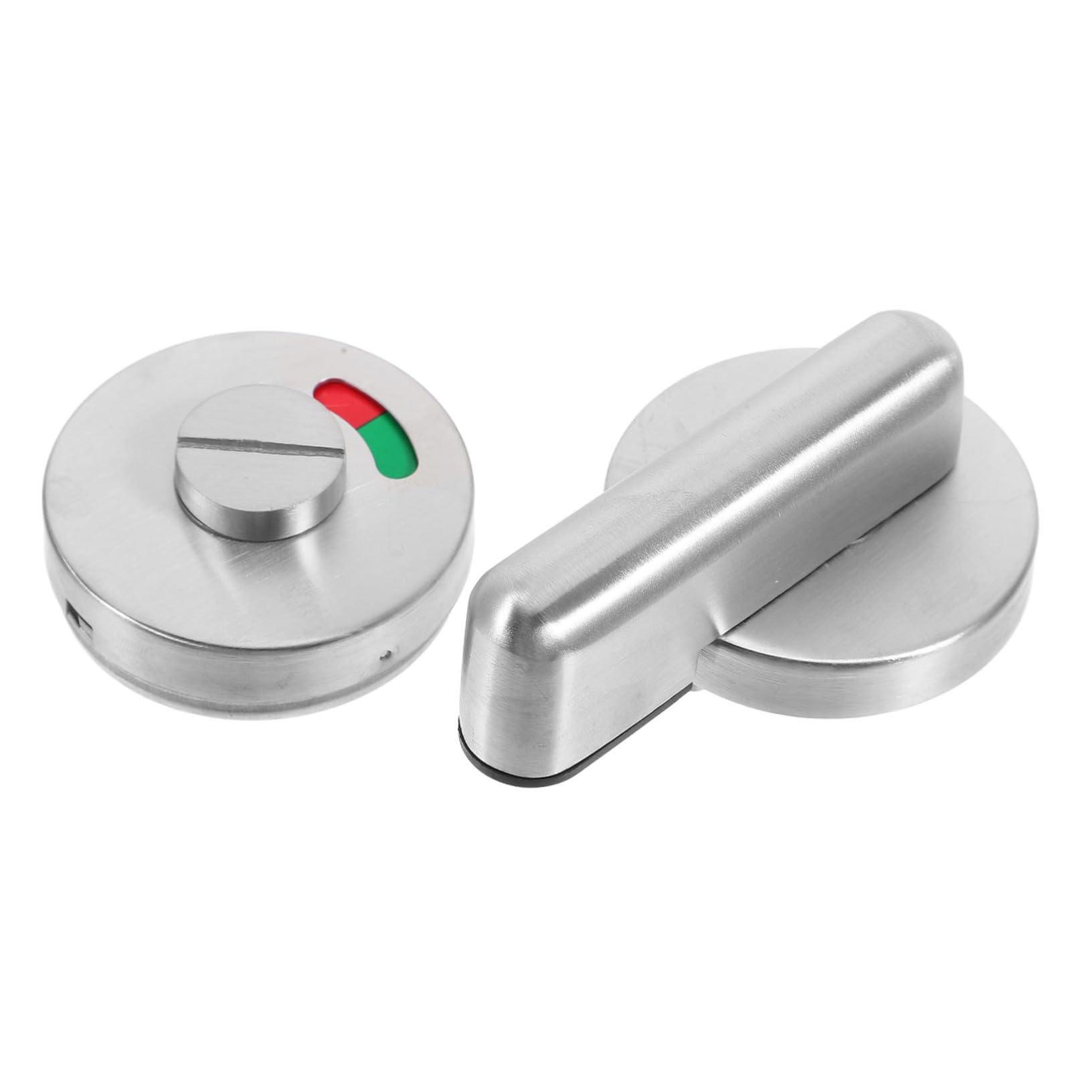 FRCOLOR Serrure Porte Toilettes Indicateur Vert Rouge Serrure Salle de Bain sans Clé Pêne Dormant pour Toilettes Publiques et Espaces Commerciaux