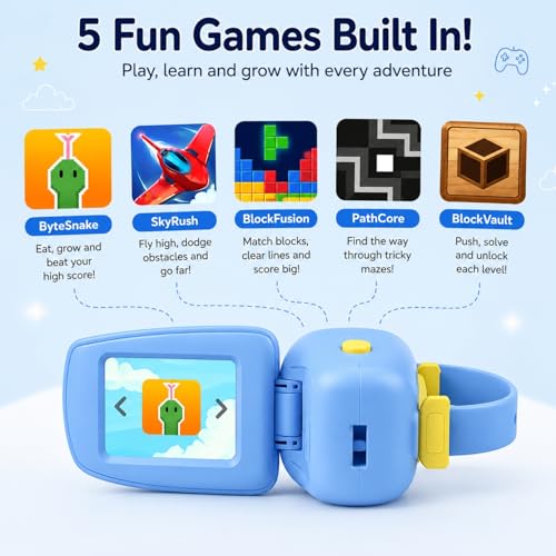 Image of Toy Imagine Kids Digital Camera 20MP, 1080P HD Extendable Handheld Camcorder for Boys & Girls with 2-Inch Screen Games & Fun Filters USB Rechargeable| Birthday Gift for Children Ages 3-10 (Assorted)