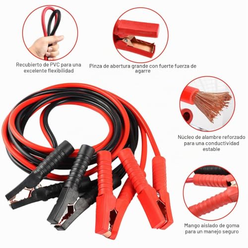 Cables de arranque de 16mm² para solucionar baterias muertas en camion 3