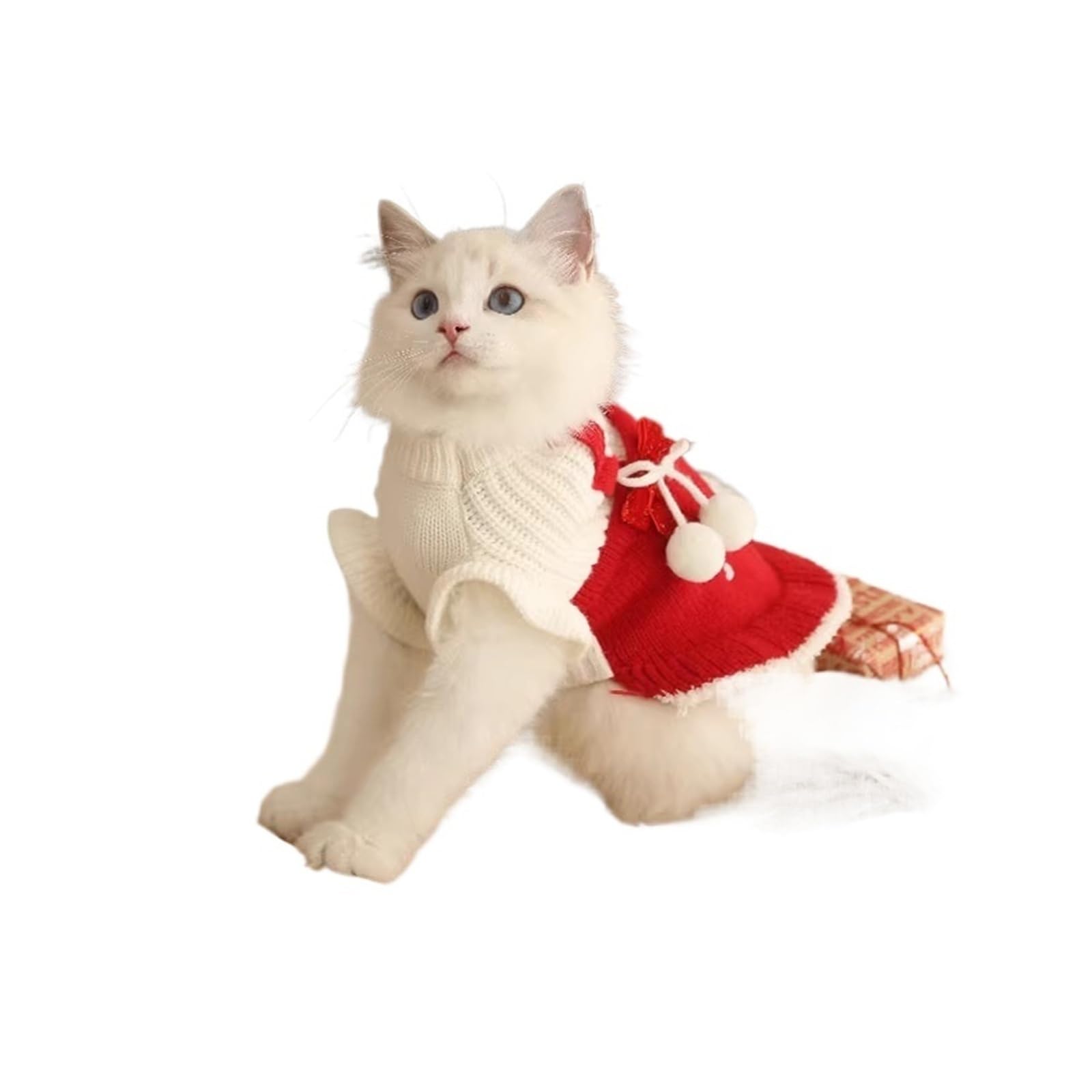 HOOPET-Ropa for Gatos Muppet, suéter navideño de Devon, cálido, anticaída, for otoño e Invierno(XL)