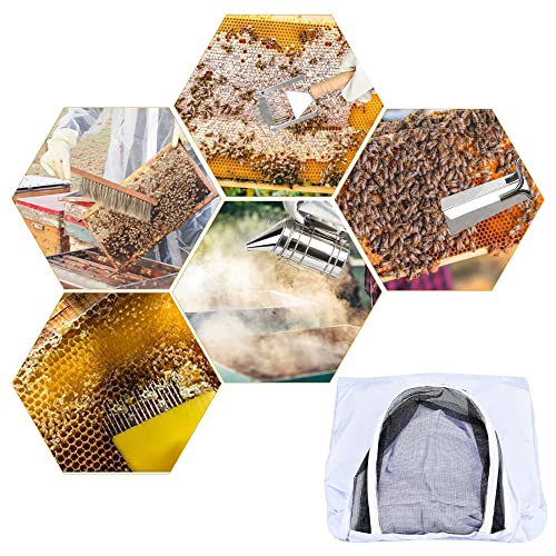 Nanpaders 13-Teiliges Imkerei-Werkzeugset mit Ganzkörper-Deluxe Imker-Starter-Kit, Bienenzucht-Kit, mit abnehmbarem… – Bild 8