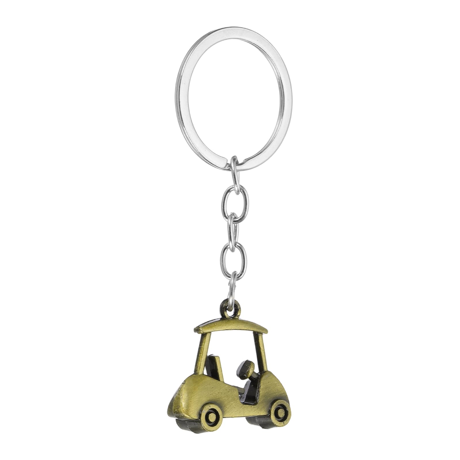 PATIKIL Golf Cart Keychain, Mini Cute Golf Key Chain Sport Pendant Key Ring Bag Backpack Decor