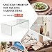 Tangkula Glass Coffee Table, 42.5