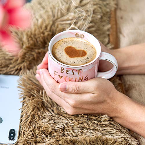 Hendson Grandma Christmas Gifts, Birthday Gifts - Best Grandma Ever - Funny Gift For Nana, New Pregnancy Announcement For Grandparents To Be, Grandmother - Pink Mug, 11.5oz Coffee Cup