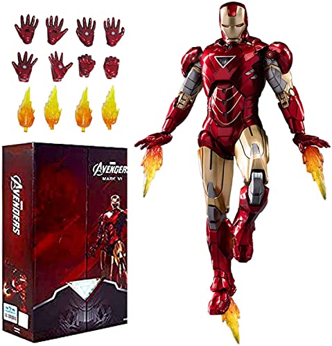 Ironman Movie Series - Ironman Mark Series Toys-Ironman Toys-7 inches Ironman Action Figure10th Anniversary Collector's Edition (MK6)â€¦