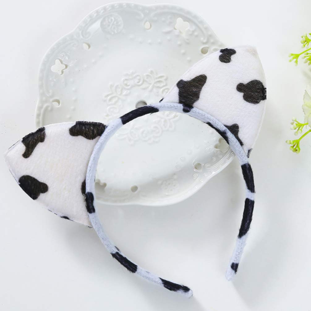 Fascia per Capelli con Orecchie di Gatto Stile Leopardo