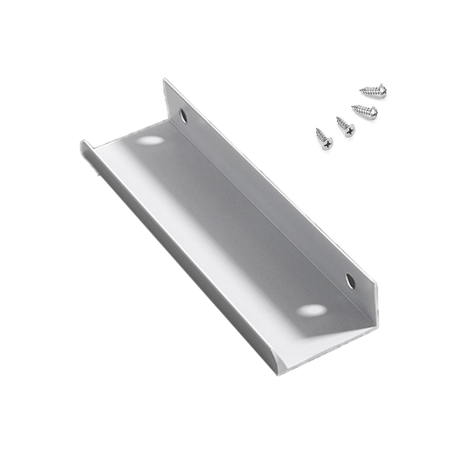 Szlxjmfl White Hidden Cupboard Handles 2 Pack Furniture Handles Aluminum Alloy | Anodized, Drawer Pulls Hole Centers: 96-1160Mm Kitchen Cabinet Door Pulls Concealed Wardrobe Handle 192Mm/7.6In