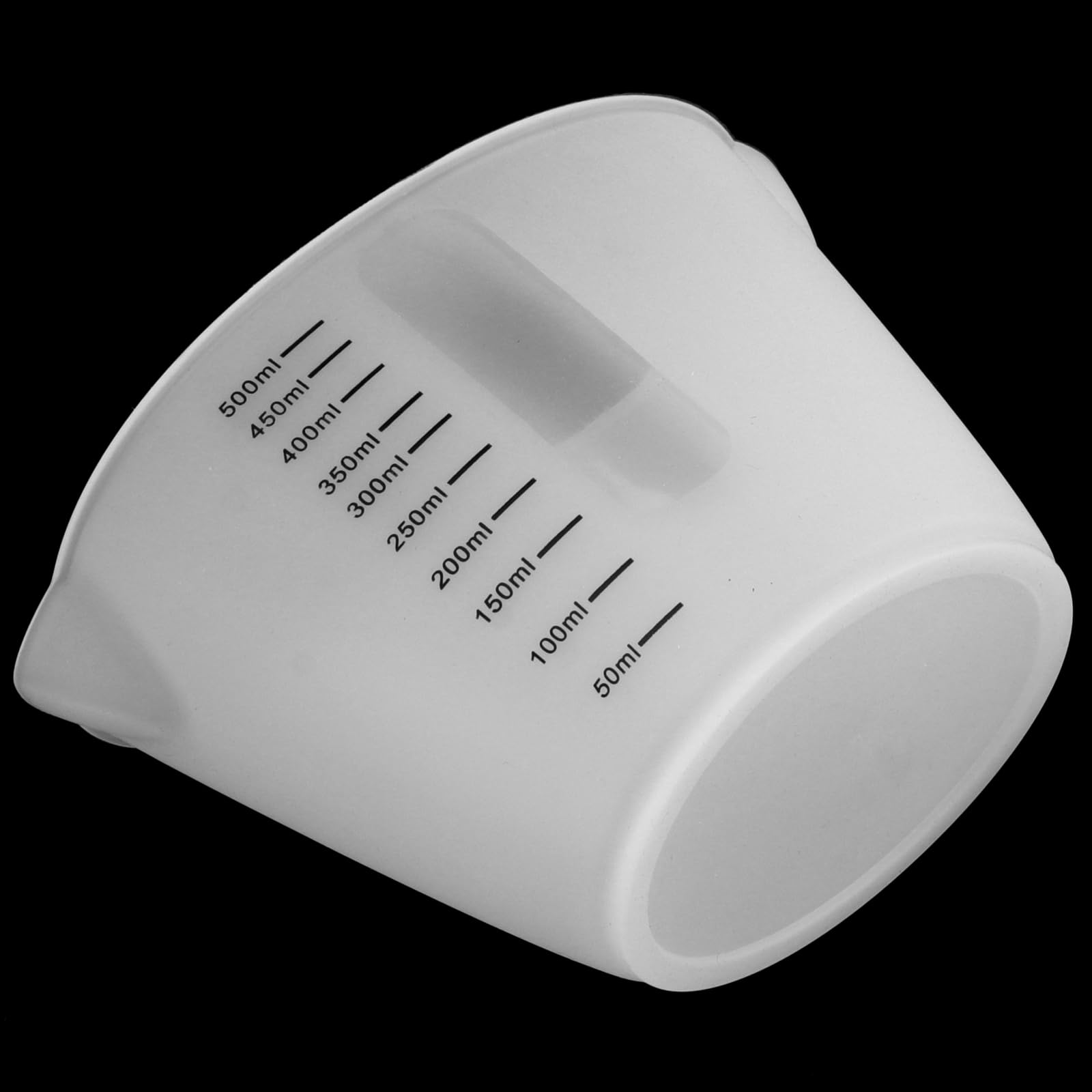 JEUIHAU Lot de 6 tasses à mesurer réutilisables en silicone de 500 ml pour travaux manuels en résine et fabrication de bijoux, moules, projets artistiques