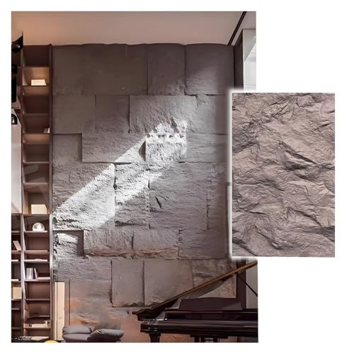 Paneles de pared de piedra sintética con textura realista para decoración interior y exterior de bricolaje