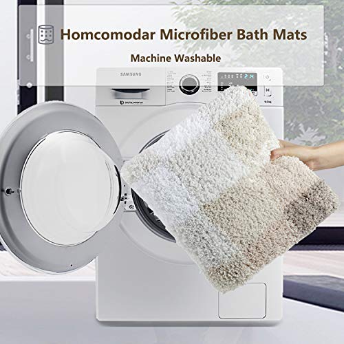 Homcomodar Tappetino da Bagno Antiscivolo Set 2