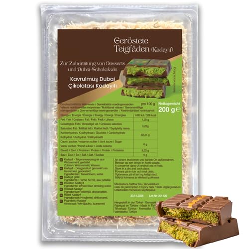 Kadayif - Hilos de masa de pelo de ángel para chocolate Dubai, caramelos, baklava