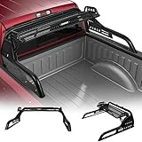 Universal Adjustable Roll Bars for Pickup Trucks Compatible with Silverado 1500, F-150, Sierra 1500, Ram 1500, Tundra Black Full Size Sport Bar, 1 Pack