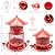 GAINSEN Metal Bird Feeder for Outdoors Hanging, Wild Bird Feeders for Outside, 6Lbs Seed Capacity, 2-Tier Perch, 8 Feeding Ports, Anti-Squirrel Chew Mesh Bird Feeder for Cardinal, Bluebird, Sparrow