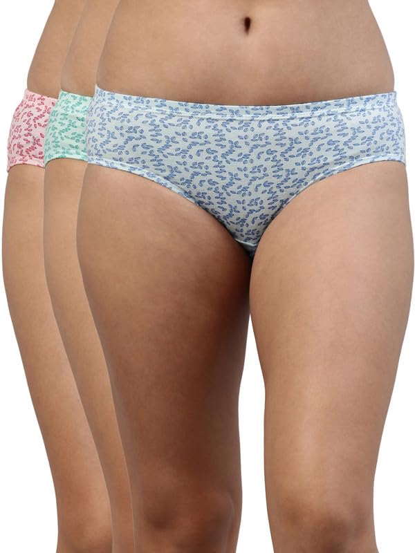 Image of VIP Feelings Amelie 102 100% Cotton High Coverage Stretchable Hipster Panty Combo Set for Womens with Inner Elastic Waistband