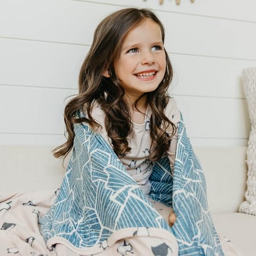 Image of Copper Pearl Jumbo 3-Layer Baby Blanket: Soft Baby Quilts for Boys and Girls | Breathable, Cozy, Toddler Blanket | Baby Quilt for Newborns | 46x46 Premium Polyester /Rayon | Penguins