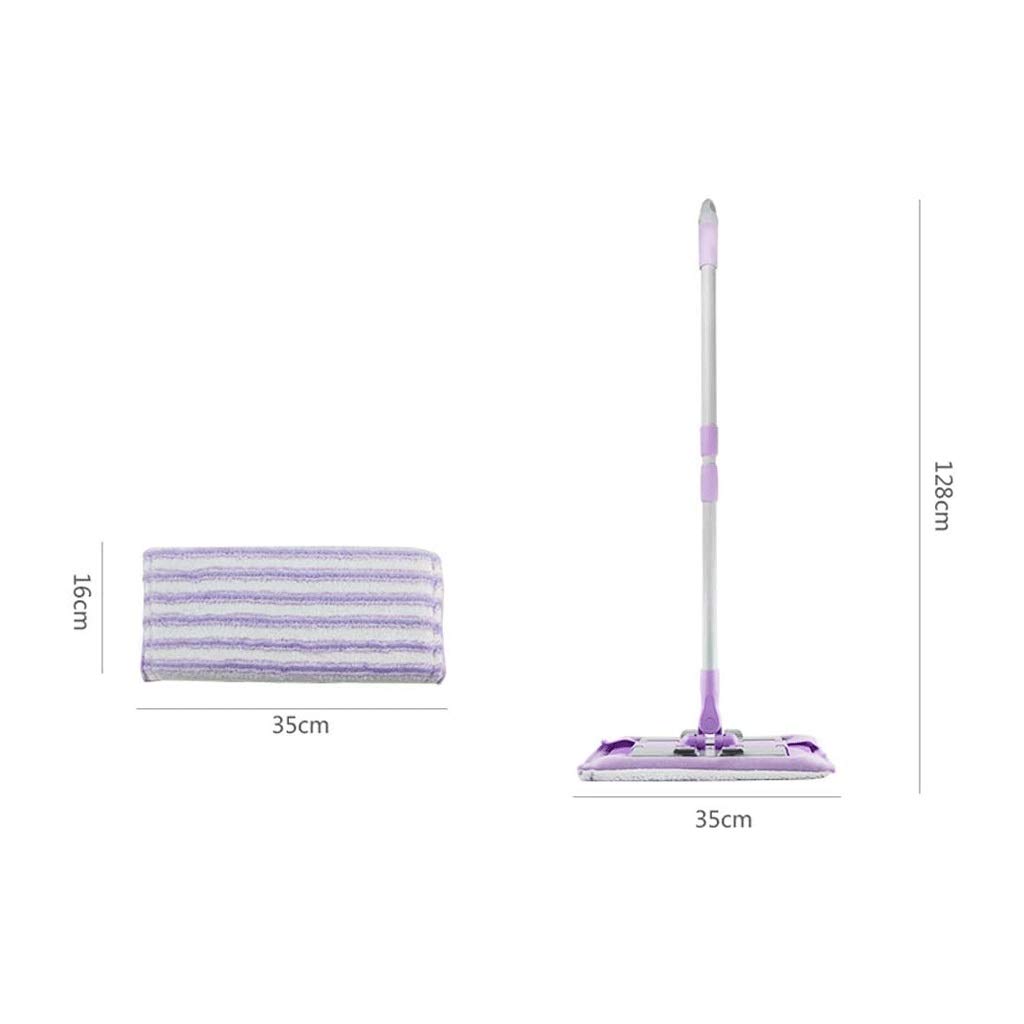 Fregona de Microfibra para Suelos de Madera Dura, fregonas Planas Lavables y Reutilizables, paños Almohadillas, para la Limpieza de Suelos húmedos o Secos