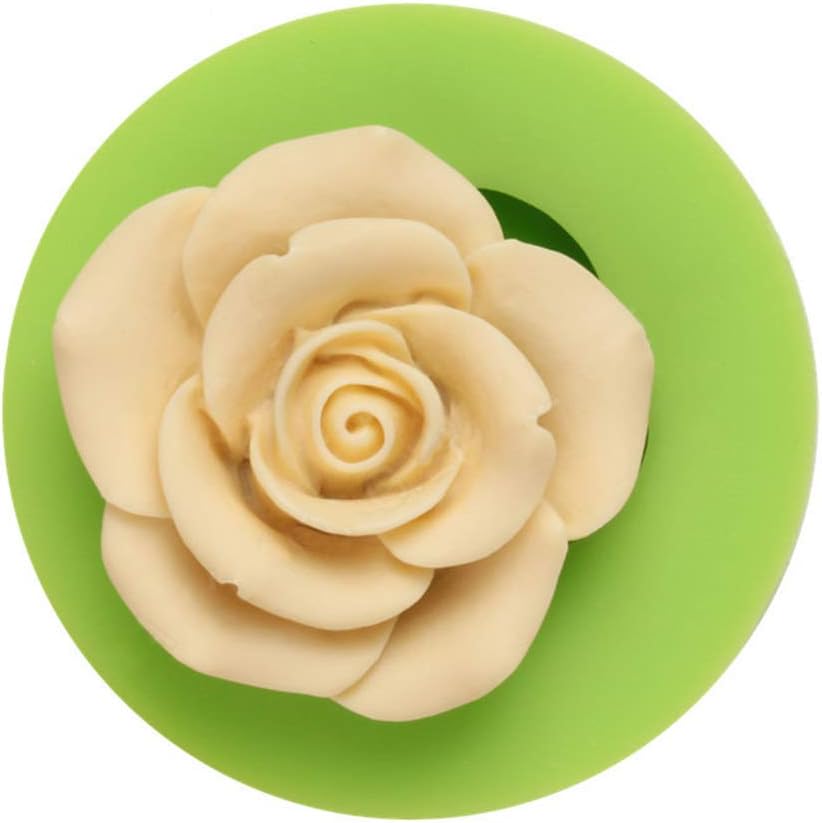 Silicone Resin Mold, Beauty Flower Shape 3D Rose Silicone Mold Chocolate Fondant Cake Baking Decorating Tool Candy