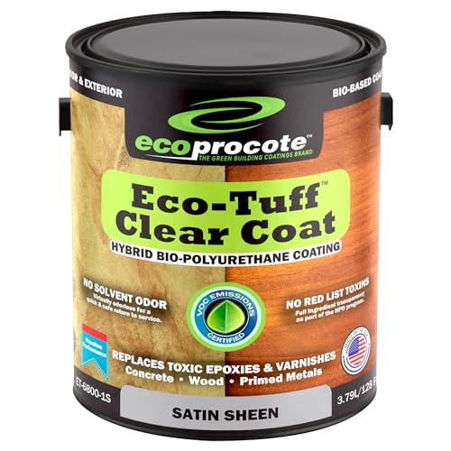 Eco-Tuff Finish Polyurethane Clear Coat — UV Resistant & Non-Toxic