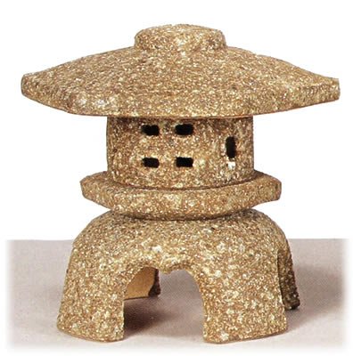 信楽焼陶器 置物 雪見灯籠  高さ４２cm Amazon.co.jp: 信楽焼陶器 置物 古信楽六角雪見灯籠 12号 SV55-5