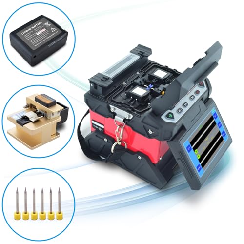SUWOLF 4.3" Touch LCD Screen High Precision Fiber Optic Fusion Splicer Machine for SM, MM, NZ-DS, EDF Fibers with Optical Fiber Cleaver and Automatic Focus Function(FS39A) by SUWOLF - Image 5
