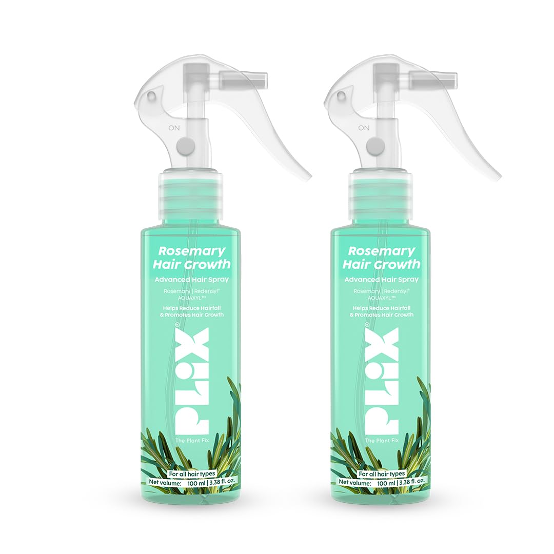 PLIX - THE PLANT FIX Rosemary Advanced Spray for Fuller, Thicker Hair, Redensyl® & Rosemary Extract, Easy to Use, Mess-free, Stimulates Hair Follicles & Promotes Hair Growth, For All Hair Types, 100ml (Pack of 2)-image-11