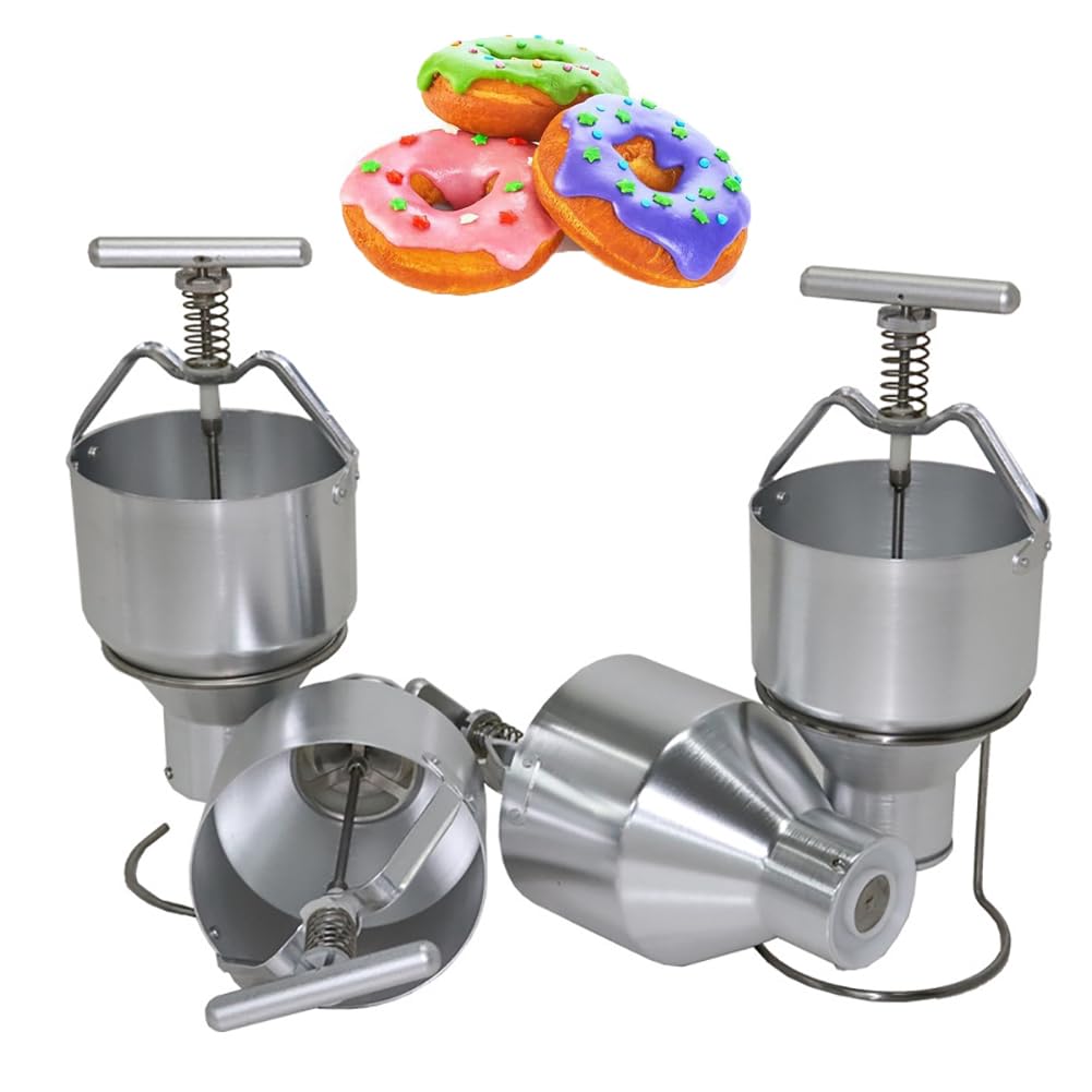 Manueller Donut-Spender, Donut-Depender, lebensmittelechtes Aluminium, Donut-Tropfer, mit 3 l Fassungsvermögen, verstellbare Dicken, für den privaten und gewerblichen Gebrauch